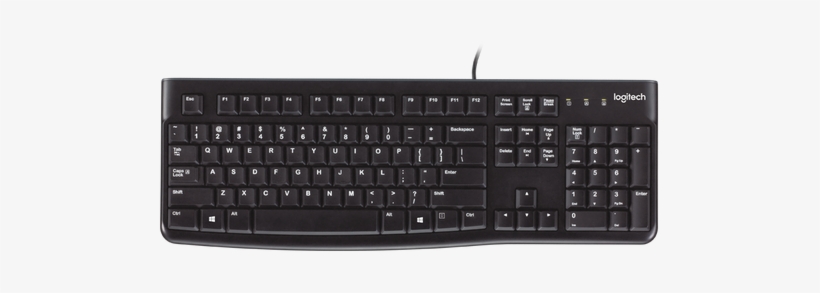 Logitech Usb Keyboard K120 - Logitech K120 Usb Keyboard, transparent png download
