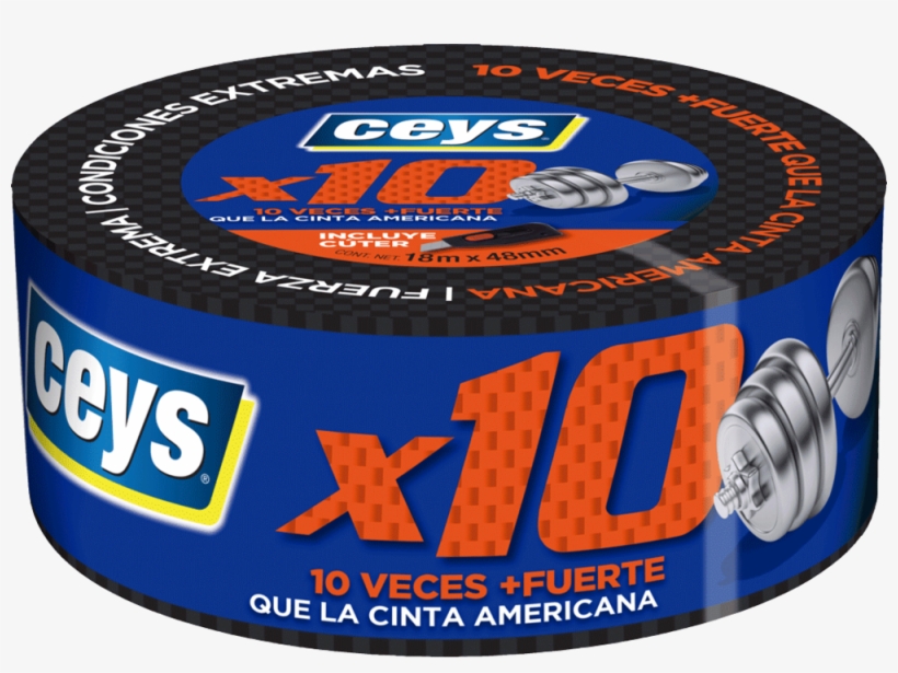 Cinta Adhesiva Ceys X10 18m - Cinta Ceys X10, transparent png download