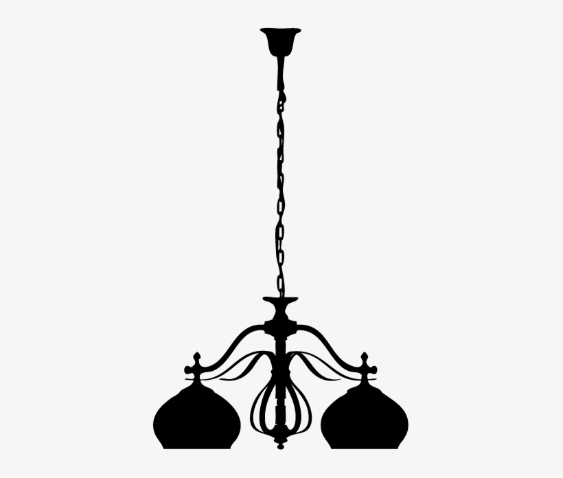 Lamp Silhouette Sticker - Silueta Lampara Png, transparent png download