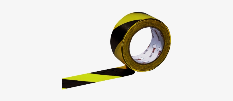 Cinta Adhesiva De Señalización Amarilla/negra - Ruban De Signalisation Jaune Et Noir Largeur 50 Mm, transparent png download