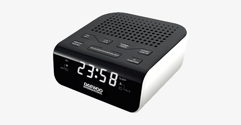 Dcr-46 Radio Despertador 2 Alarmas - Radio Alarm Clock Sencor Src136b, transparent png download