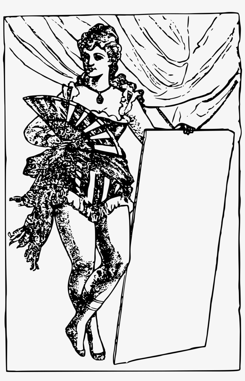 This Free Icons Png Design Of Sexy Lady With A Signboard, transparent png download