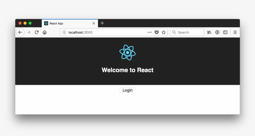 Login Button - React Create App, transparent png download