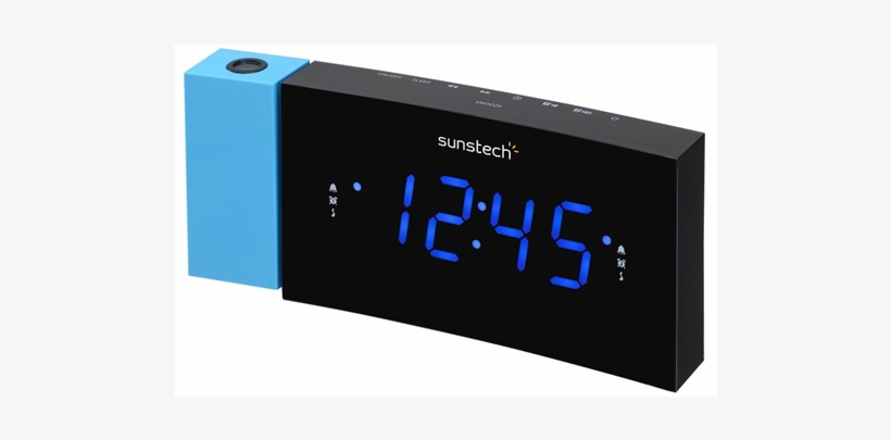 Radio Despertador Proyector Sunstech Frdp3bl, Azul - Radio Despertador Sunstech, transparent png download