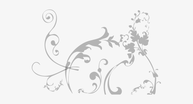 Simple Swirl - 1m Piece Of Pvc/vinyl Tablecloth - Grey Fleur, transparent png download