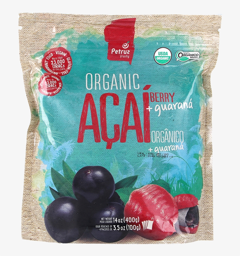 Petruz Frozen Organic Acai And Guarana Pulp - Açaí Palm, transparent png download