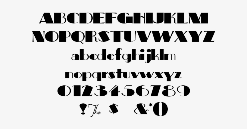 Retro Big Apple Example - Font, transparent png download