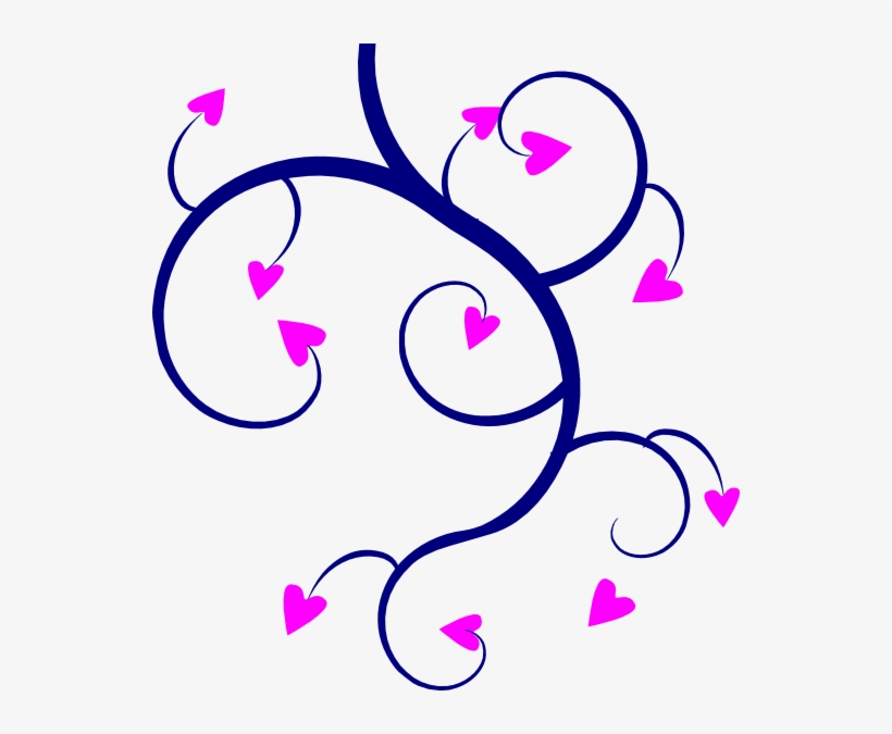 Swirl Hearts Clip Art At Clker - Hearts Clip Art, transparent png download