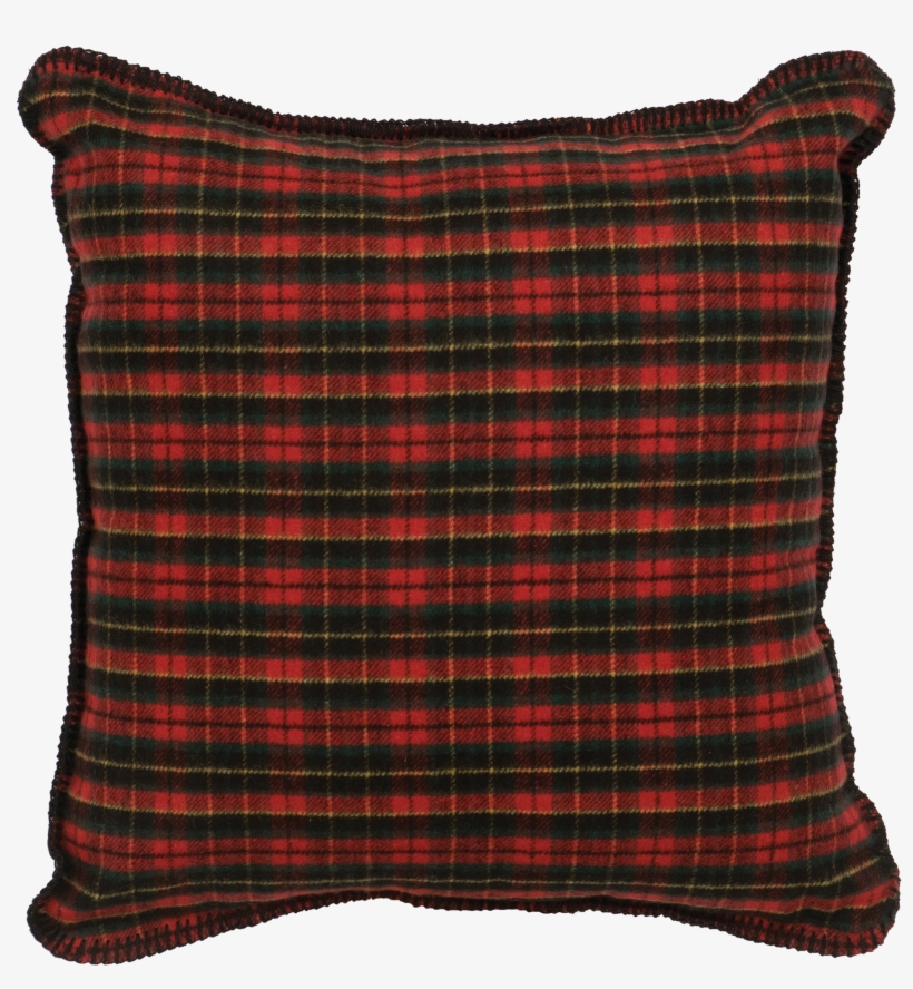 Wooded River Plaid 1 Pillow - Black Forest Decor Wooded River Plaid 1 Pillow, transparent png download