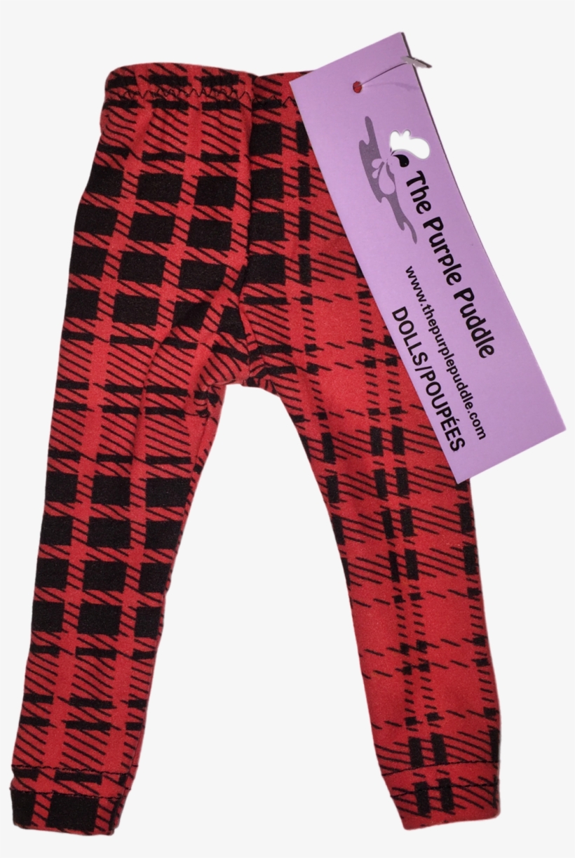 Brick Plaid Doll Leggings - Pajamas, transparent png download