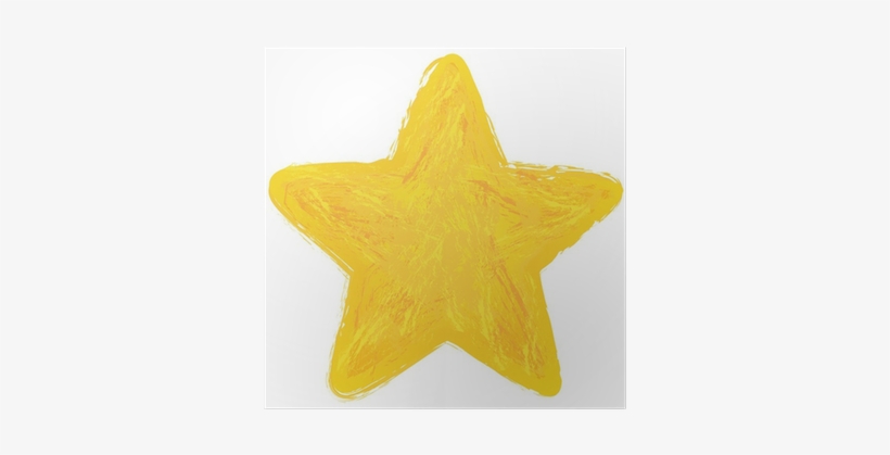 Póster Estrella Amarilla - Craft, transparent png download