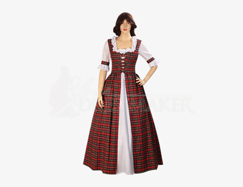 Scottish Tartan Dress - Scotland Traditional Dress Girls, transparent png download