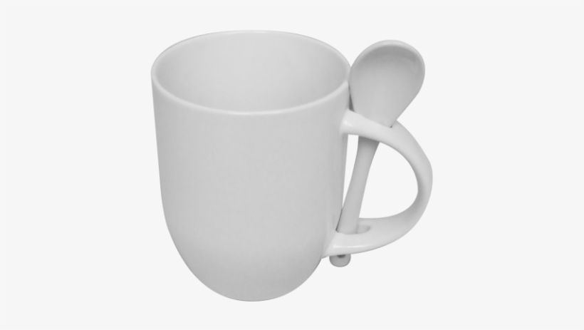 Ceramic Spoon Mug - Mug, transparent png download