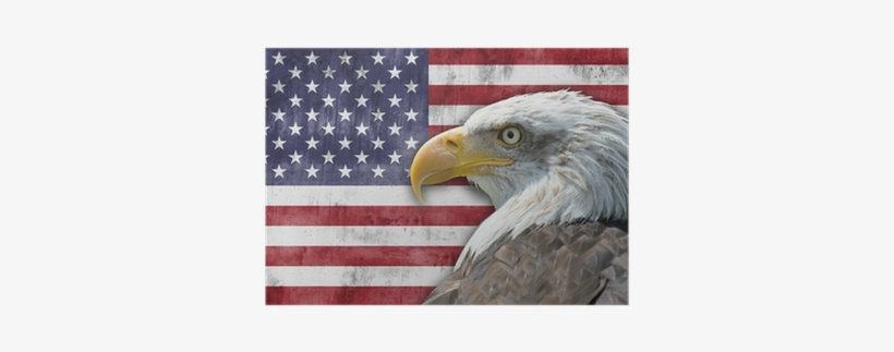 Bandera De Los Estados Unidos De América Con El Águila - Happy Fourth Of July Heart, transparent png download