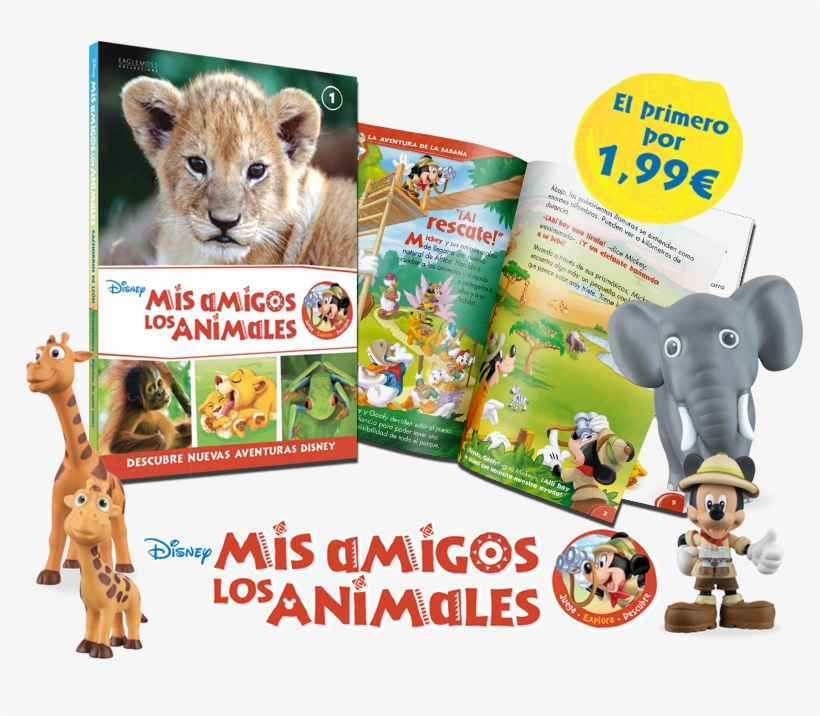 Disney Mis Amigos Los Animales - Disney - I Nostri Amici Animali - Topolino E Il Leoncino, transparent png download