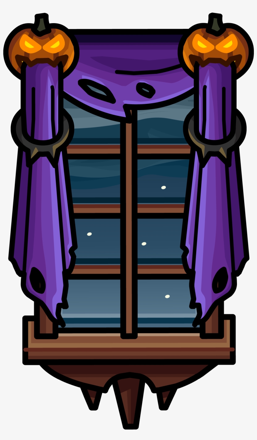 Jack O Lantern Curtains Ig - Cartoon, transparent png download