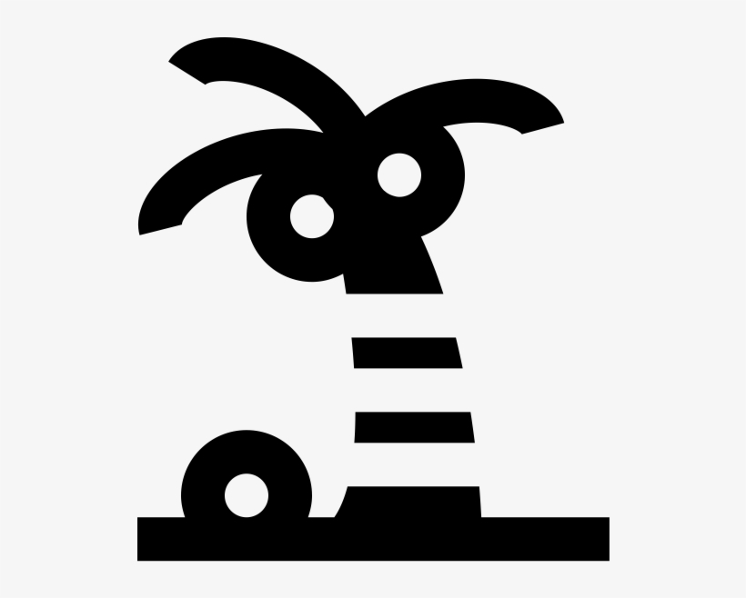 Palm Tree Rubber Stamp - Scalable Vector Graphics, transparent png download
