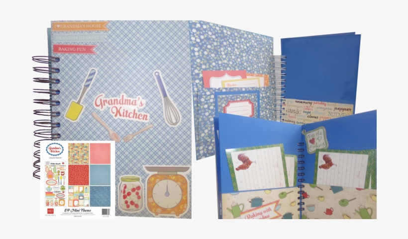 Cookbook Created Using Echo Park Grandma's Cookbook - Grandma's Kitchen Collection Kit 12"x12", transparent png download