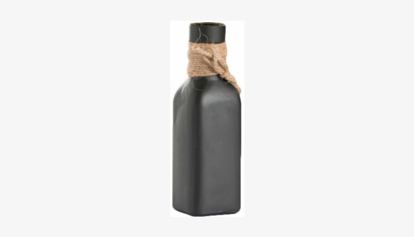 Tablecraft Cbv6218 Square Chalkboard Vase With Burlap, transparent png download
