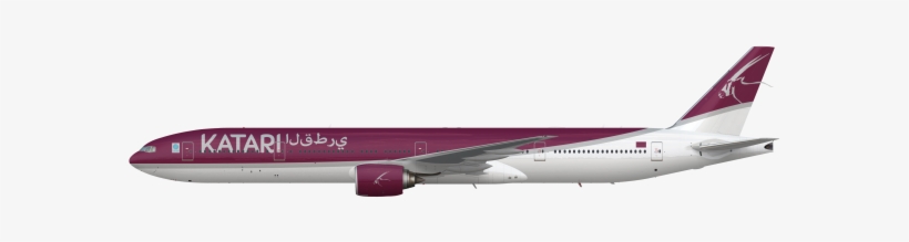 Katari Airlines Boeing 777 - Boeing 777, transparent png download