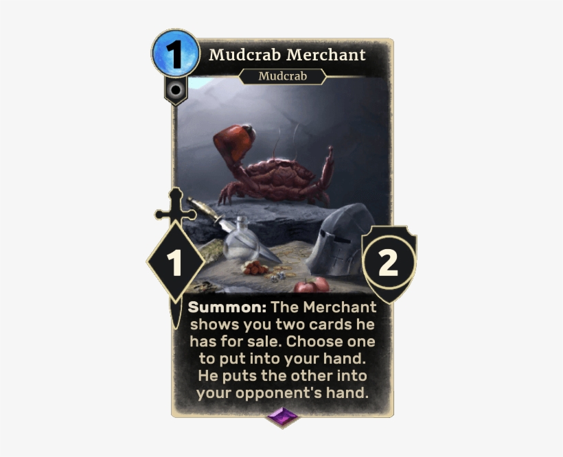 Mudcrab Merchant - Mudcrab Merchant Card, transparent png download