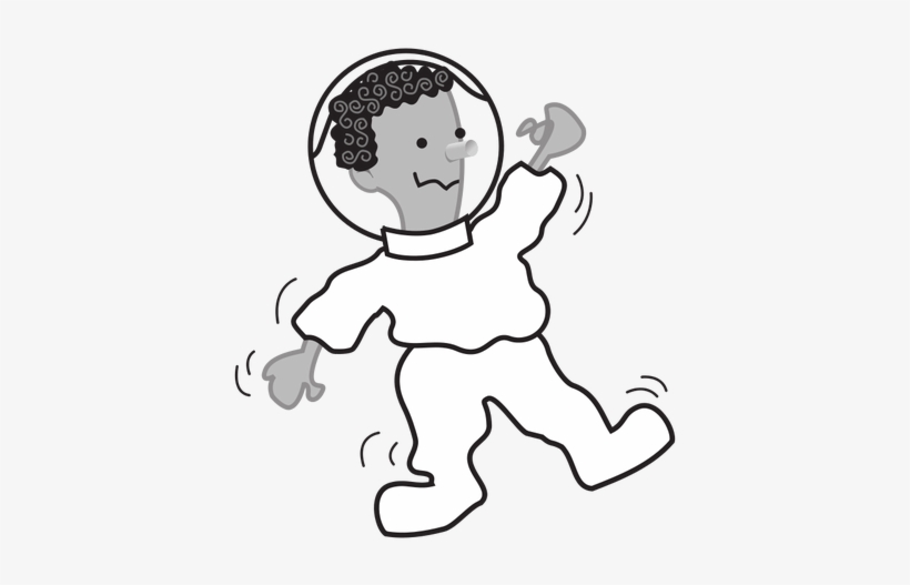 Astronaut Vector Outline Image Public Domain Vectors - Shake Clipart, transparent png download