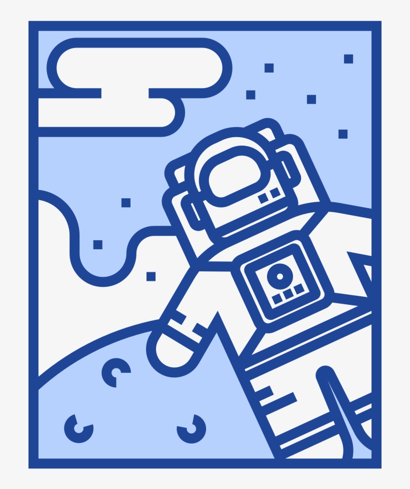 Download Svg Download Png - Astronaut, transparent png download