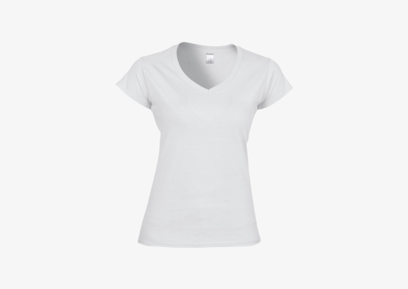 Related Wallpapers - Gildan V Neck Ladies White, transparent png download
