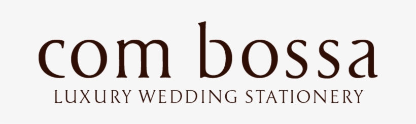 Com Bossa, Luxury Wedding Stationery - Design, transparent png download