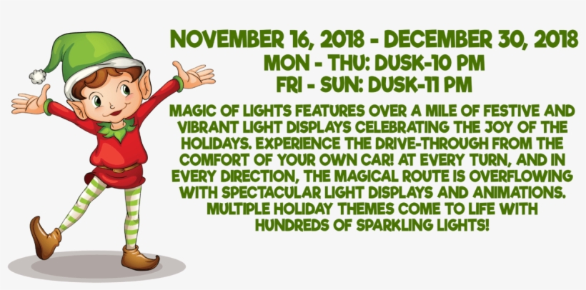 Event Runs From 11/16 12/30 - Imagen De Un Duende Navideño, transparent png download