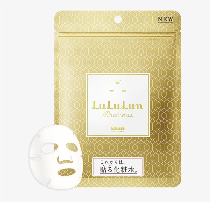 Lululun Japanese Mask Women's Moisturizing Mask Whole - Lululun Precious White Face Mask (anti-aging) 7 Pcs, transparent png download