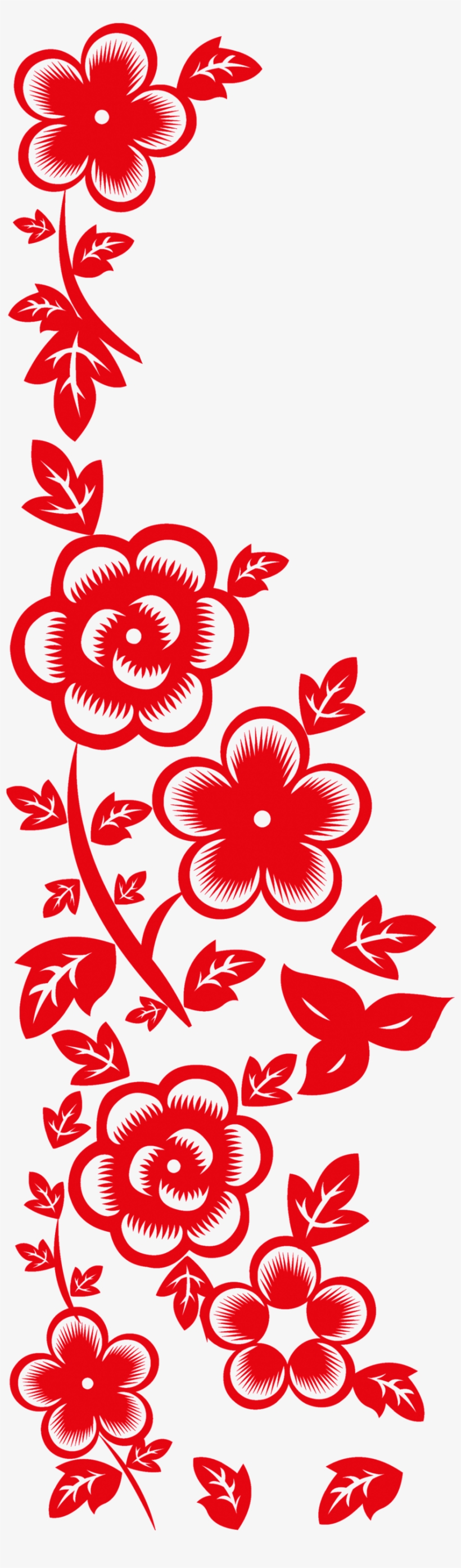 Red De Relleno De Hojas De Papel De Hoja De Papel, - Papercutting, transparent png download