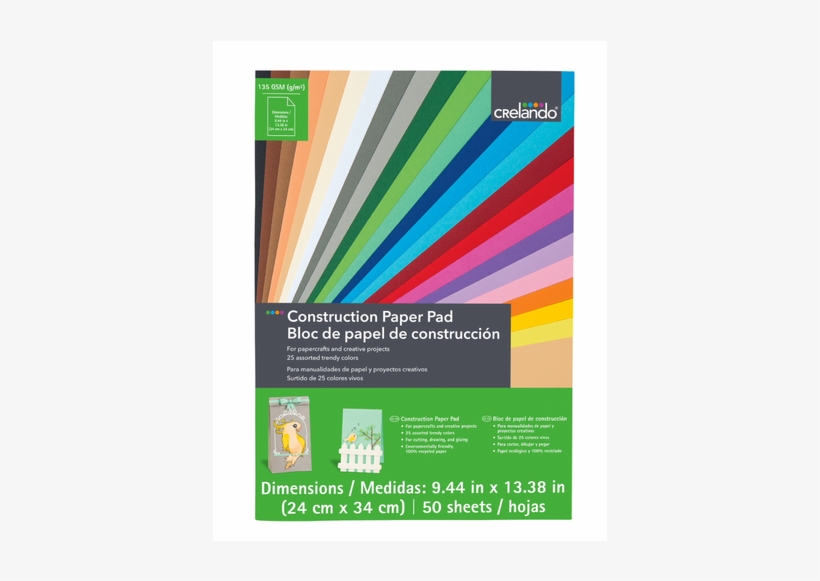 Construction Paper Pad - Paper, transparent png download