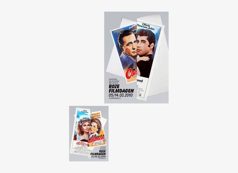 Posters Designed By 'sander Plug' For The 'roze Filmdagen' - Grease Movie Poster 24in X36in, transparent png download