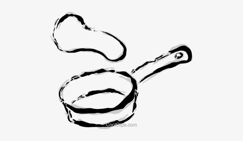 Frying Pan Flipping Pancakes Royalty Free Vector Clip - Clip Art, transparent png download
