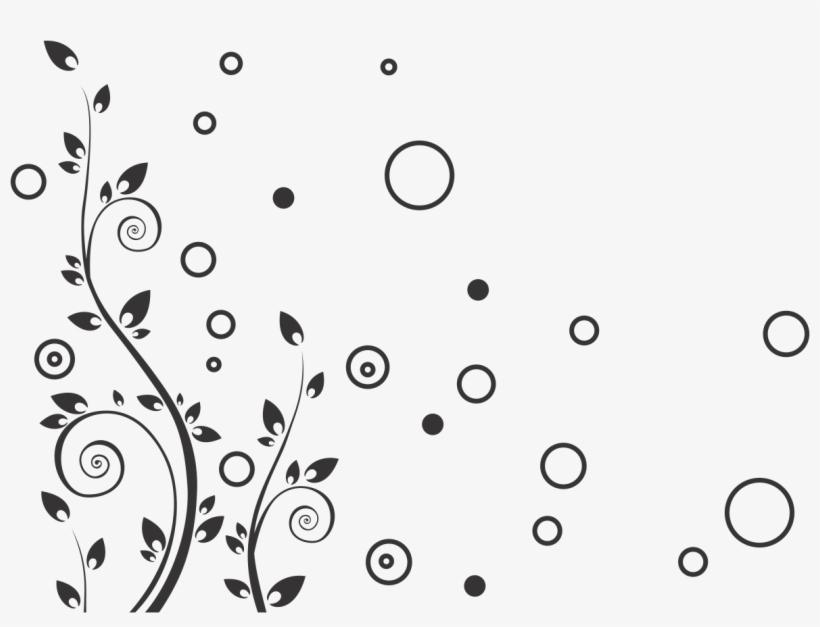 Flores E Circulos - Arabescos Com Flores Png, transparent png download