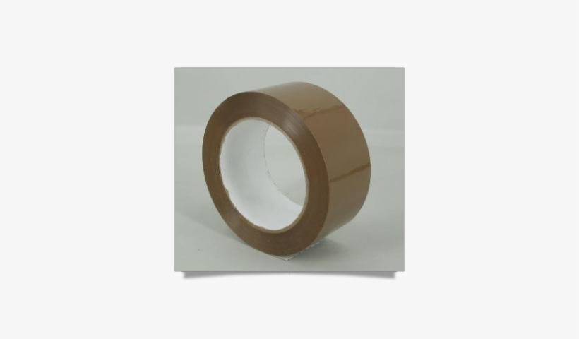 Packaging Tape Polyprop Brown - Circle, transparent png download