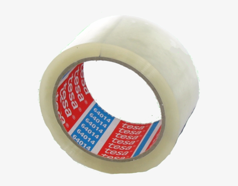 1 Roll Tesa Packing Tape Transparent 66m X 5cm - Box-sealing Tape, transparent png download