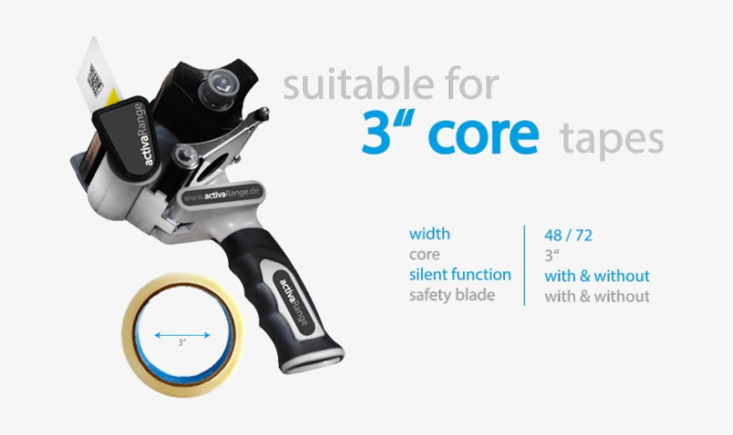 Tape Dispenser 3" Core - Tape Dispenser, transparent png download