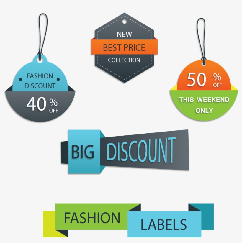 E Commerce Discount Sale Labal And Tags - Transparent Banner Discount Price Tag, transparent png download