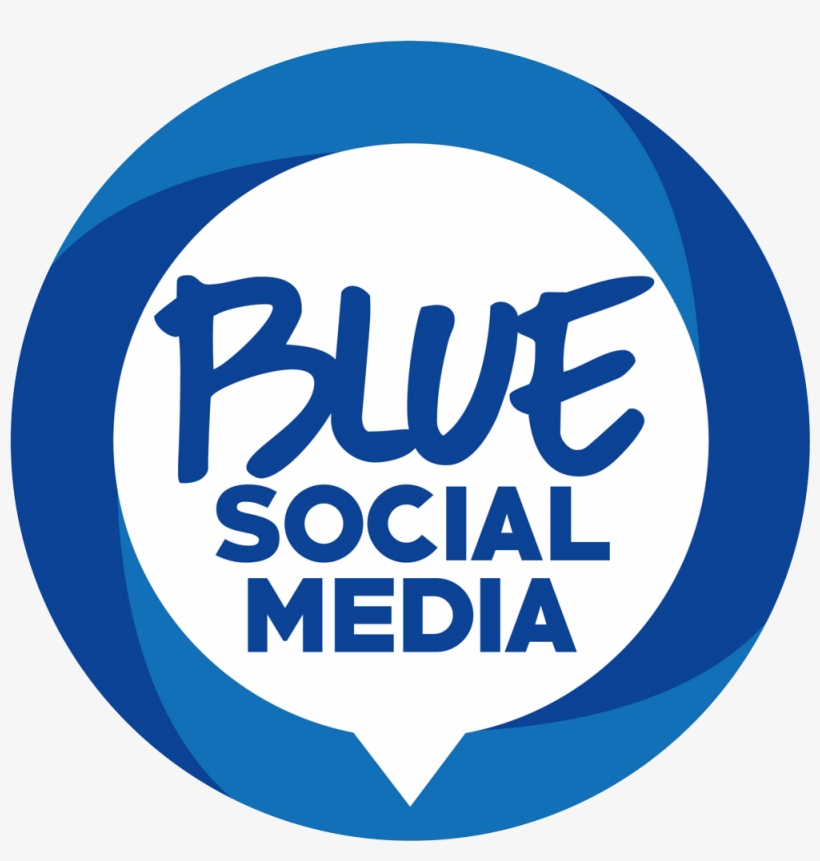 Blue Social Media - Design, transparent png download