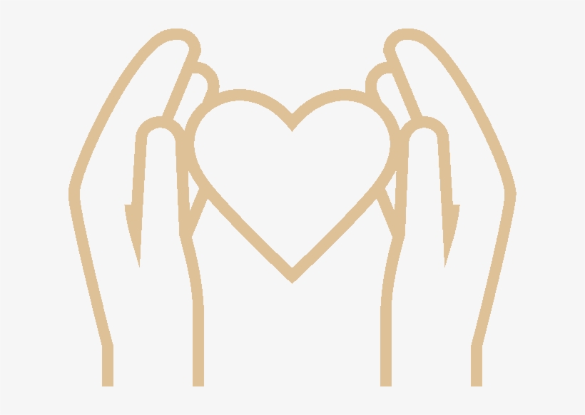 Hands And Heart Copybeige - Heart, transparent png download