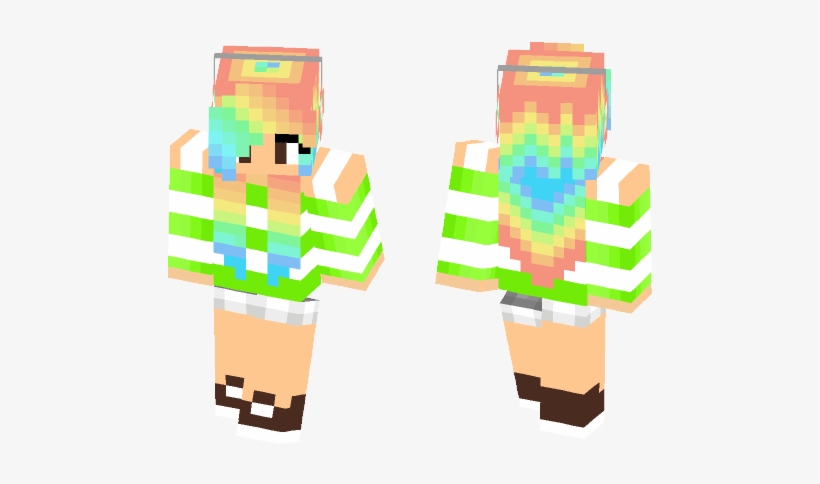 Cute Rainbow Girl - Illustration, transparent png download