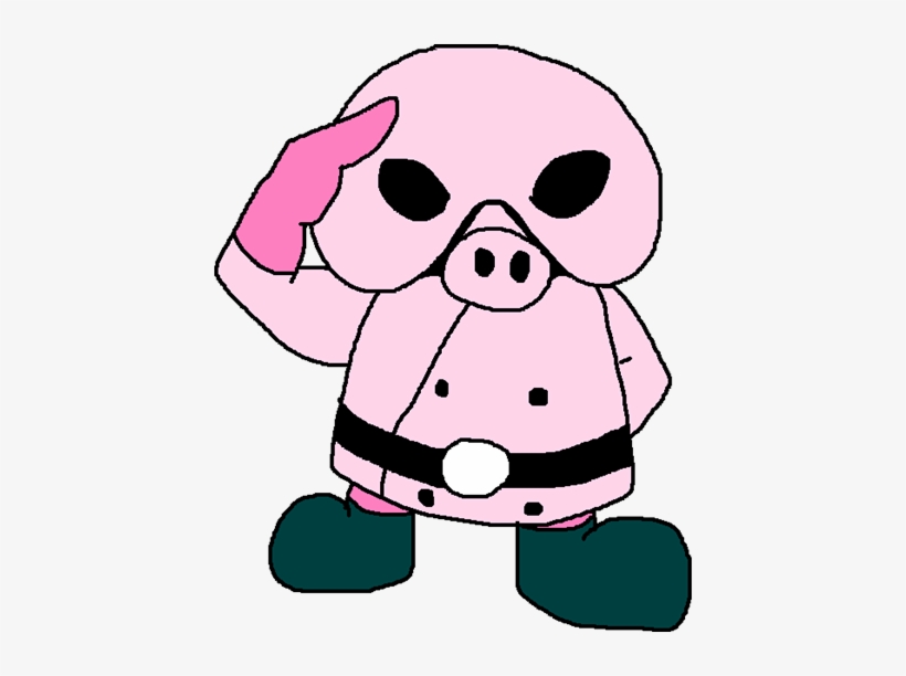 Saluting Pig Mask - Cartoon, transparent png download