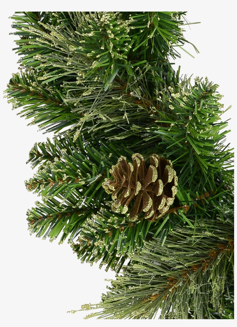 Natural Look Pine Wreath With Pine Cones & Lightly - Pine, transparent png download