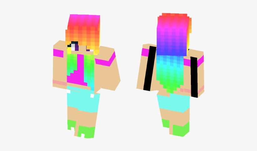 Cute Rainbow Girl - Graphic Design, transparent png download