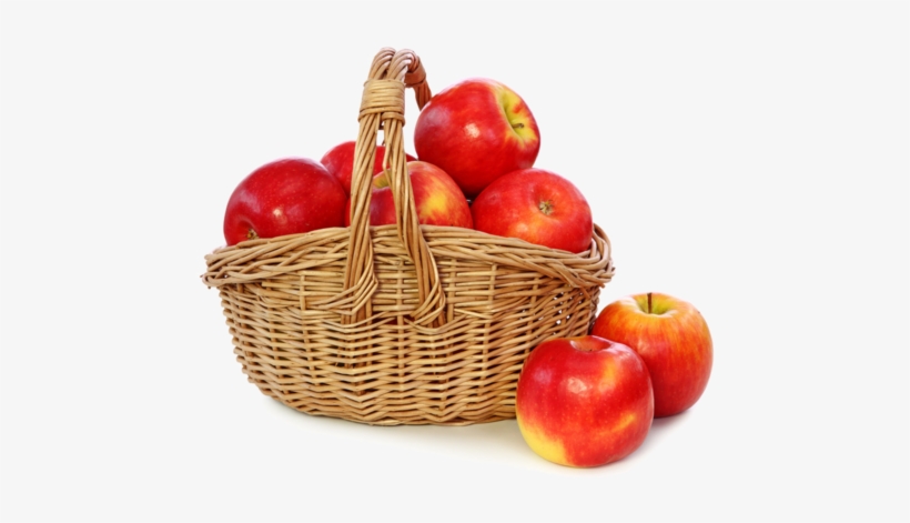 Go To Image - Fruit Apple Basket Png, transparent png download