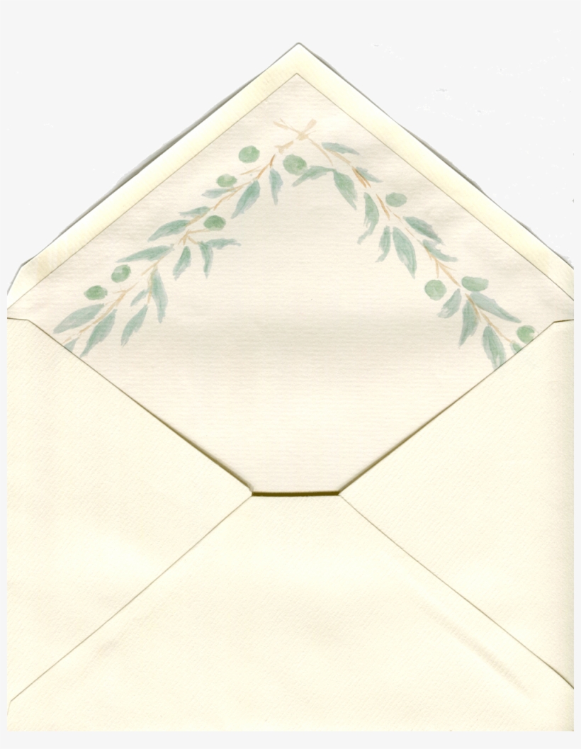 Sobre Guirnalda Olivo - Envelope, transparent png download