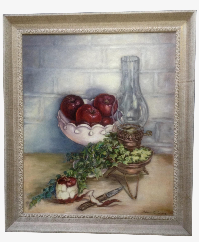 Craig, Oil Painting “red Delicious” Apples And Old - Painting, transparent png download