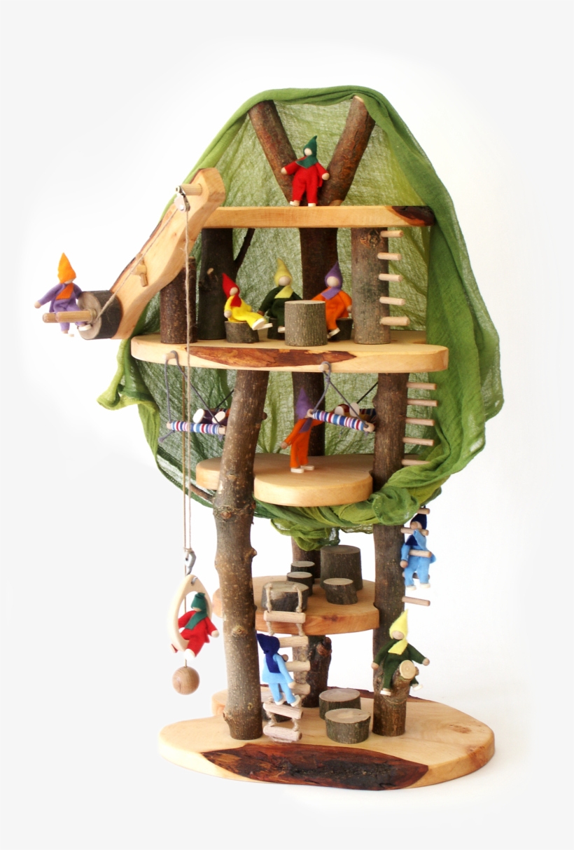Tree House Dolls - Arbre Magique En Bois, transparent png download